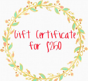 Gift Certificate $250